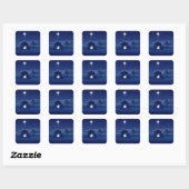 geboorte vierkante sticker (Vel)