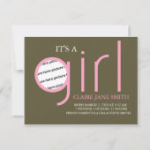 Geboorteaankondiging Aankondiging (Voorkant)