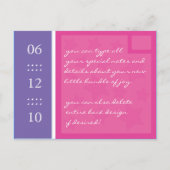  geboorteaankondiging aankondigingskaart (Achterkant)