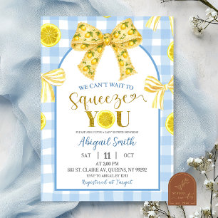 Geboorteaankondiging Gele Lint Citroen Baby Shower Kaart