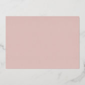 Geboorteaankondiging Hemelse Gezonden Folie Engelk Folie Uitnodiging (Achterkant)