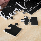 Geboorteaankondiging Introductie van Lieverd Manus Legpuzzel (Zijkant)