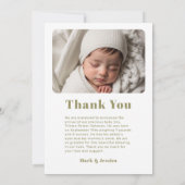 Geboorteaankondiging Modern Baby Magazine Aankondiging (Achterkant)