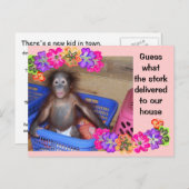 Geboorteaankondiging sjabloon (Voorkant / Achterkant)