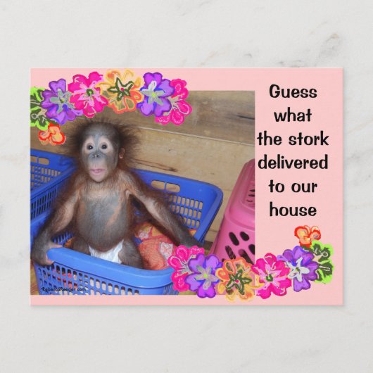 Geboorteaankondiging sjabloon (Voorkant)