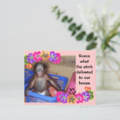 Geboorteaankondiging sjabloon (Staand voorkant)