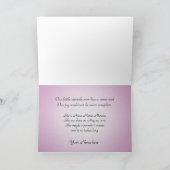 Geboorteaankondiging  wieg Meisje Aankondiging (Binnen)