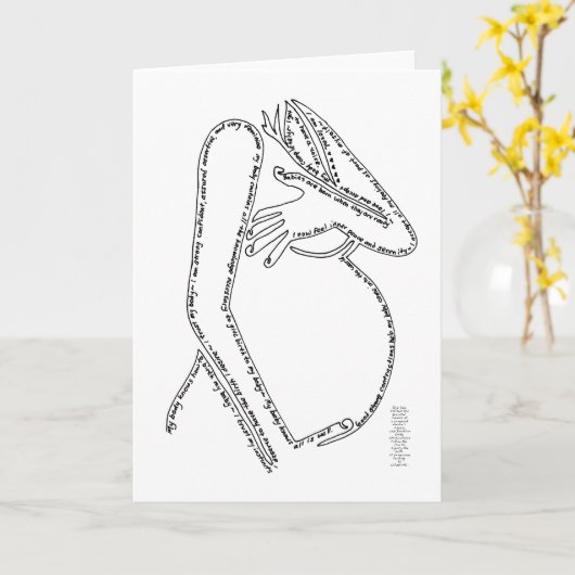 Geboortebevestiging Kaart (Gele Bloem)