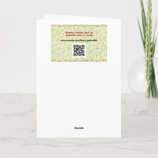 Geboortebijbel Verse Kerstvakantie Kunst Kaart (Achterkant)