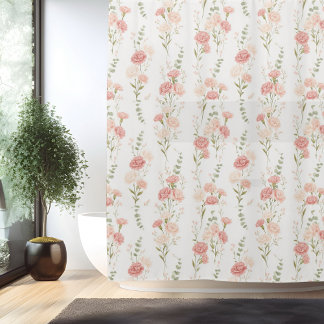 Geboortebloem Januari Anjer Douchegordijn