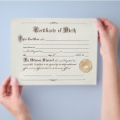 Geboortecertificaat Flyer (Hand)