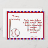 Geboortedag 10e Baseball Kaart (Voorkant / Achterkant)