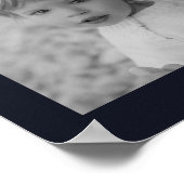 Geboortedag 12 - Foto Gold Streamers - Aangepaste  Poster (Hoek)