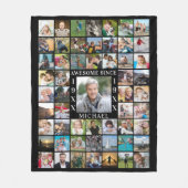 Geboortedag 55: Foto Collage GEWELDIGE SINCE Year Fleece Deken (Voorkant)