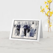 Geboortedag: Cyklist Bike Fun  foto Kaart (Gele Bloem)