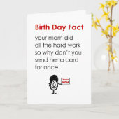 Geboortedag Feit Een Grappig Gelukkige Verjaardag  Kaart (Gele Bloem)