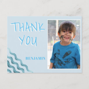 Geboortedag: Foto kaart voor jongens