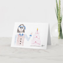 Geboortedag - Hippie Birthday - Kaart