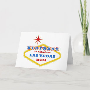 Geboortedag in Fabulous Las Vegas Kaart