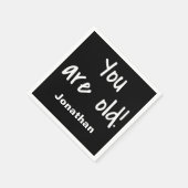 Geboortedag Je bent de oude zwarte naam van het Ge Servet (Hoek)