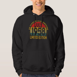  geboortedag juli 1958 hoodie