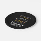 Geboortedag: naam en jaar toevoegen papieren bordje (Gekanteld)