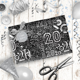 Geboortedag nummer Word Cloud 20 D ID270 Cadeaupapier