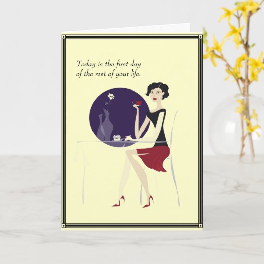 Geboortedag of vriendschap kaart (Gele Bloem)