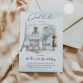 Geboortedag: Parisian Cafe Tea Kaart