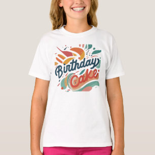 Geboortedag taart meisjes t-shirt