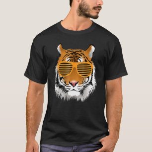 Geboortedag voor Jongen Cool Tiger Striped Animal  T-shirt