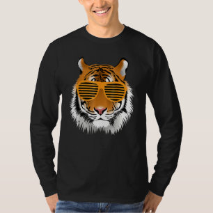 Geboortedag voor Jongen Cool Tiger Striped Animal  T-shirt