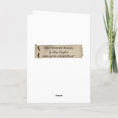 Geboortedag voor ouder worden kaart (Achterkant)