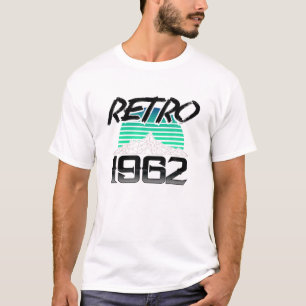Geboortedatum: 1962 60e verjaardag Humor Retro T-shirt