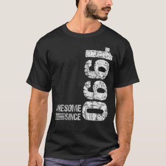 Geboortedatum: 1990 Geweldige sinds Vintage 1990 T-shirt