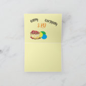 Geboortedatum: 3rd BRITHDAY Kaart (Binnen)