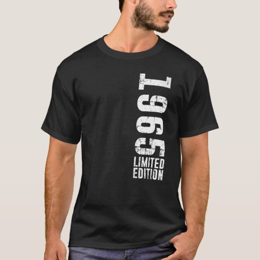 Geboortedatum en vintage 1965 t-shirt (Voorkant)