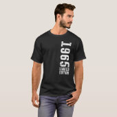 Geboortedatum en vintage 1965 t-shirt (Voorkant volledig)