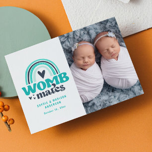 Geboortedatum Foto Briefkaart   Wombates