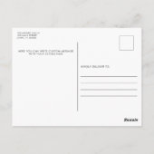 Geboortedatum Foto Collage|Vier Foto's Briefkaart (Achterkant)