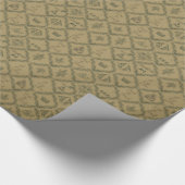 Geboortedatum Modern Wrapping Paper Cadeaupapier (Hoek)