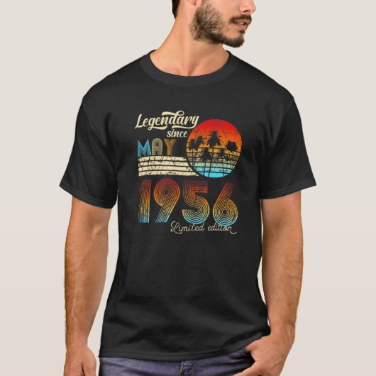 Geboortedatum: sinds mei 1956 Gift T-shirt (Voorkant)