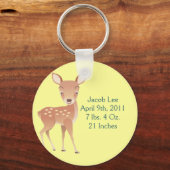Geboortedatum Sleutelhanger Baby Deer (Voorkant)