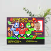 Geboortedatum: uitnodiging 028B: Amerikaans Footba (Staand voorkant)