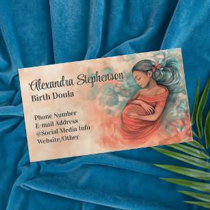 Geboortedoula Moeder Baby Kunst Natuurlijke Bevall Visitekaartje