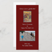 Geboortefoto Feestdagenkaart (Voorkant / Achterkant)