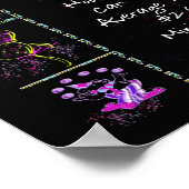 Geboortejaar 1944: Trivia op zwart Poster (Hoek)