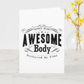 Geboortejaar 1950 Geweldige lichaam Kaart (Gele Bloem)