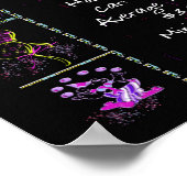 Geboortejaar 1950: Trivia op zwart Poster (Hoek)