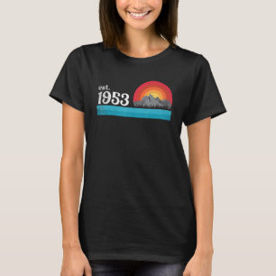 Geboortejaar 1953 retro en ontworpen t-shirt